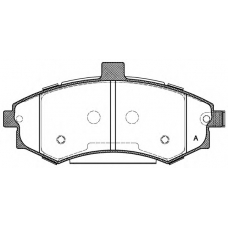 BPA0893.02 OPEN PARTS Комплект тормозных колодок, дисковый тормоз