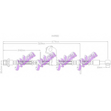 H4900 Brovex-Nelson Тормозной шланг