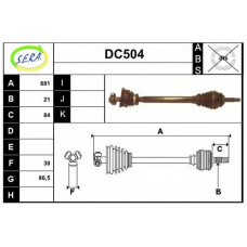 DC504 SERA Приводной вал