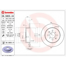 BS 7733 BRECO Тормозной диск