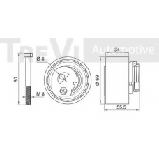 SK008891/1 SK Натяжной ролик, ремень грм