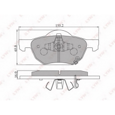 BD-3413 LYNX Тормозные колодки дисковые