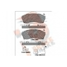 RB2131 R BRAKE Комплект тормозных колодок, дисковый тормоз