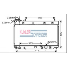 0100021 KUHLER SCHNEIDER Радиатор, охлаждение двигател