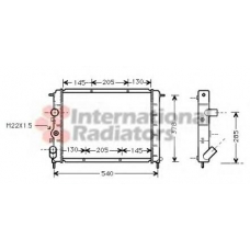 43002258 VAN WEZEL Радиатор, охлаждение двигателя