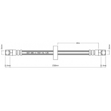 VBH830 MOTAQUIP Тормозной шланг