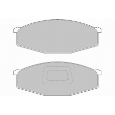 FD899V NECTO Комплект тормозных колодок, дисковый тормоз