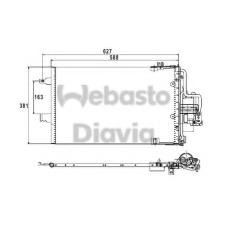 82D0226211MA WEBASTO Конденсатор, кондиционер