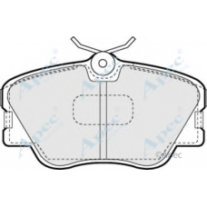 PAD466 APEC Комплект тормозных колодок, дисковый тормоз