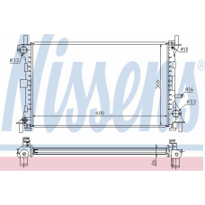 62052 NISSENS Радиатор, охлаждение двигателя