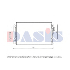 512066N AKS DASIS Конденсатор, кондиционер