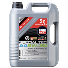 39043 LIQUI MOLY Масло моторное liqui moly leichtlauf special aa 5w-30 синтетическое 5 л акция 5 л по цене 4 л 39043