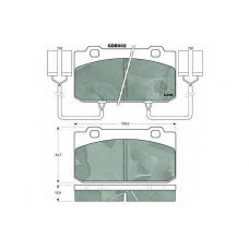 GDB902 TRW Комплект тормозных колодок, дисковый тормоз