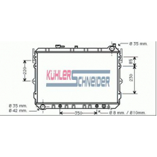 0210601 KUHLER SCHNEIDER Радиатор, охлаждение двигател