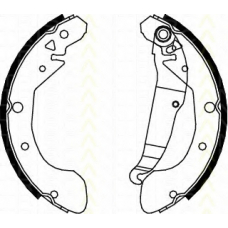 8100 21612 TRISCAN Комплект тормозных колодок