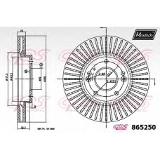 865250.6880 MAXTECH Тормозной диск