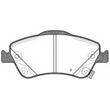 BPA1310.02 OPEN PARTS Комплект тормозных колодок, дисковый тормоз