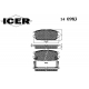 140983 ICER Комплект тормозных колодок, дисковый тормоз