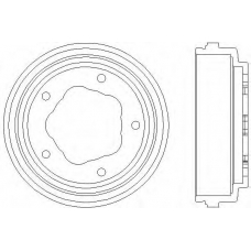 61006 PAGID Тормозной барабан
