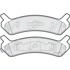 PAD750 APEC Комплект тормозных колодок, дисковый тормоз