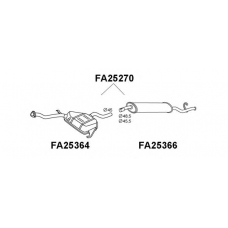 FA25270 VENEPORTE Глушитель выхлопных газов конечный