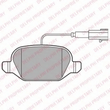 LP2302 DELPHI Комплект тормозных колодок, дисковый тормоз