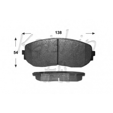 D9044 KAISHIN Комплект тормозных колодок, дисковый тормоз