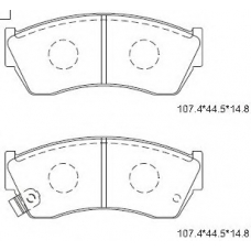 KD3779 ASIMCO Комплект тормозных колодок, дисковый тормоз