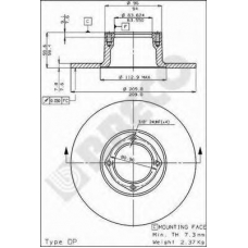 BS 7041 BRECO Тормозной диск