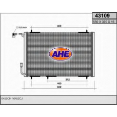 43109 AHE Конденсатор, кондиционер