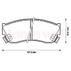 572179B BENDIX Комплект тормозных колодок, дисковый тормоз