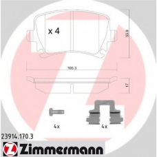 23914.170.3 ZIMMERMANN Комплект тормозных колодок, дисковый тормоз