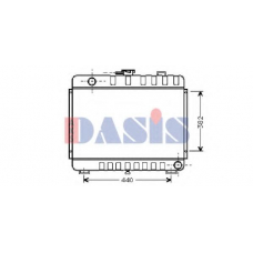 130240N AKS DASIS Радиатор, охлаждение двигателя