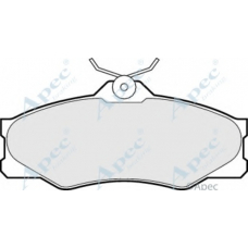 PAD518 APEC Комплект тормозных колодок, дисковый тормоз