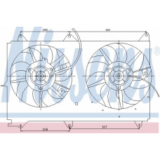 85236 NISSENS Вентилятор, охлаждение двигателя