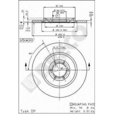 BS 7075 BRECO Тормозной диск