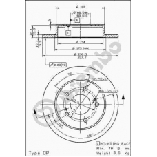 08.5443.20 BREMBO Тормозной диск