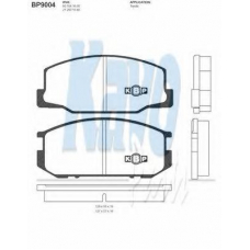 BP-9004 KAVO PARTS Комплект тормозных колодок, дисковый тормоз