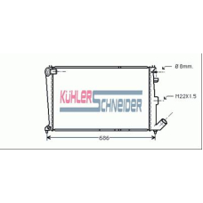 1501801 KUHLER SCHNEIDER Радиатор, охлаждение двигател