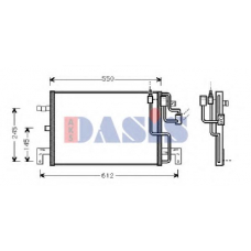 192040N AKS DASIS Конденсатор, кондиционер