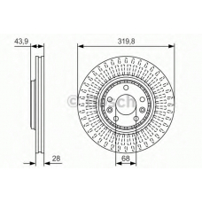 0 986 479 S94 BOSCH Тормозной диск