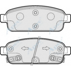 PAD1864 APEC Комплект тормозных колодок, дисковый тормоз