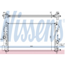 630722 NISSENS Радиатор, охлаждение двигателя