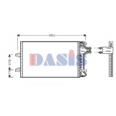 092001N AKS DASIS Конденсатор, кондиционер