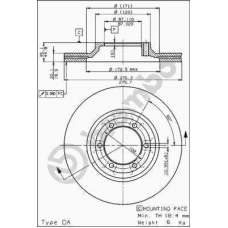 09.5633.10 BREMBO Тормозной диск