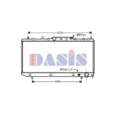 210037N AKS DASIS Радиатор, охлаждение двигателя