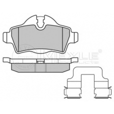 025 242 8917 MEYLE Комплект тормозных колодок, дисковый тормоз