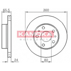 1031536 KAMOKA Тормозной диск