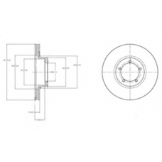 BG3984 DELPHI Тормозной диск