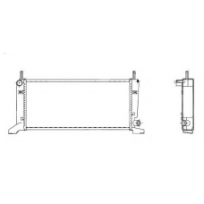 519500 NRF Радиатор, охлаждение двигателя